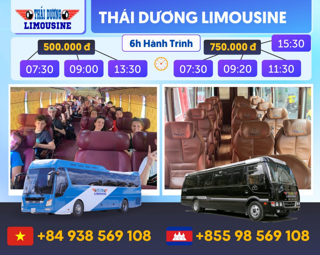 Vé Xe Từ Sài Gòn đi Phnom Penh - Xe Kumho Samco Limousine đi Campuchia 