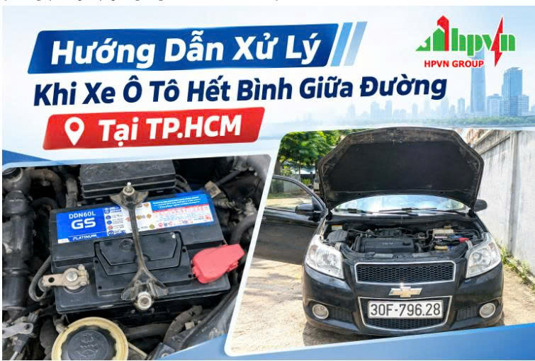 Cần làm gì khi xe ô tô hết bình giữa đường